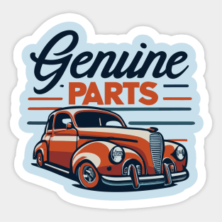 Genuine Parts Classic Car Sticker